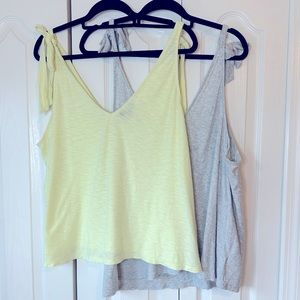 Bundle of 2 Express Tie Strap Tank Tops (2) XL